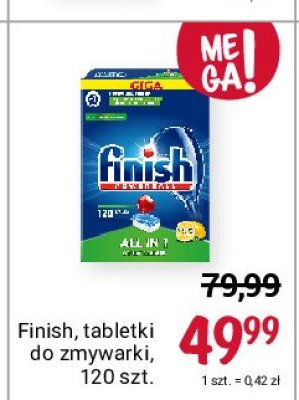 Tabletki do zmywarki lemon Finish all in 1 promocja