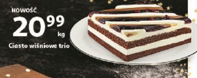 Ciasto trio wiśniowe promocja w Biedronka