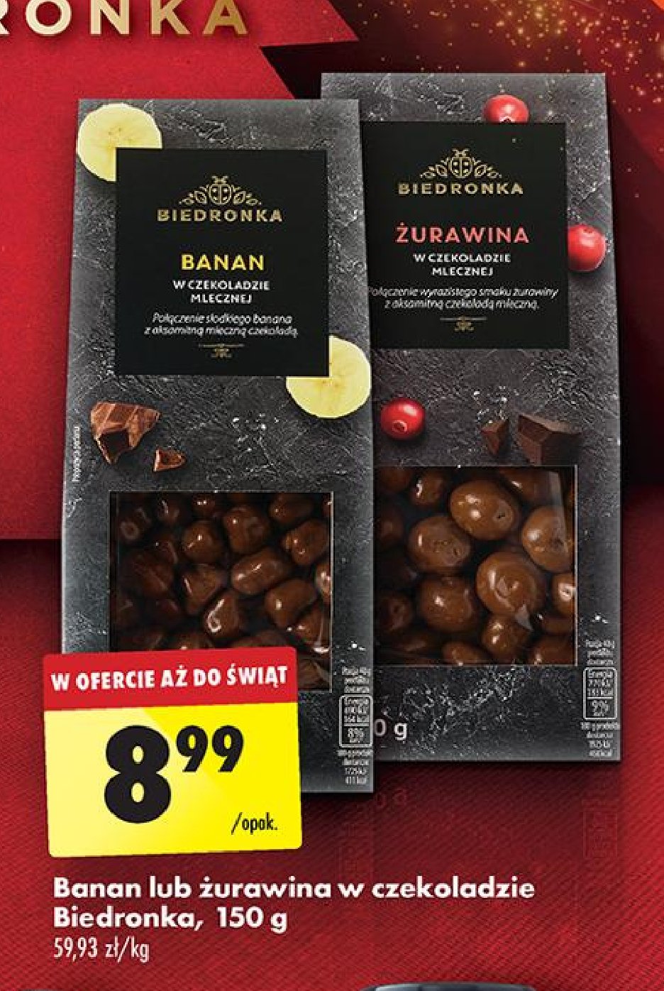 Banan w czekoladzie Biedronka promocja w Biedronka