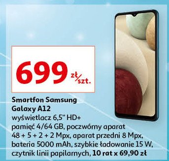 Smartfon galaxy a12 4/128 gb czarny Samsung galaxy promocja