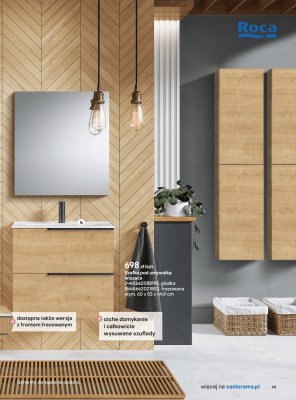 Szafka pod umywalkę wisząca promocja w Castorama