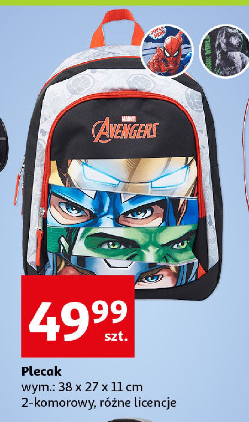 Plecak avengers Auchan promocja