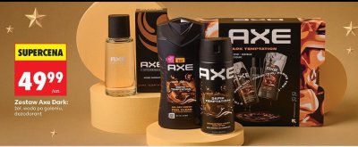 Zestaw Axe Dark Temptation: żel, woda po goleniu, dezodorant promocja w Biedronka