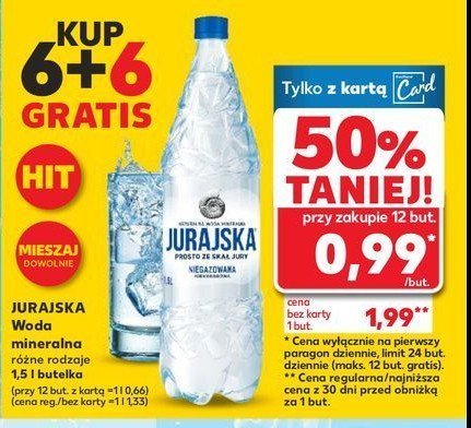 Woda niegazowana Jurajska promocja w Kaufland