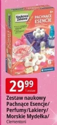 Zestaw naukowy Pachnące Esencje/Perfumy/Lakiery/Morskie Mydełka promocja w Leclerc