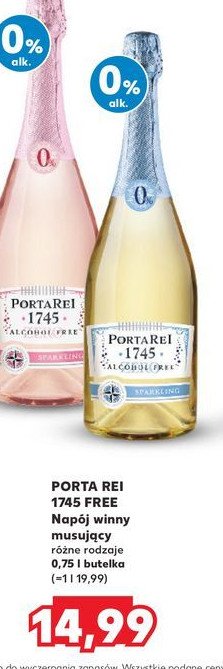 Wina Porta rei 1745 sparkling promocja w Kaufland