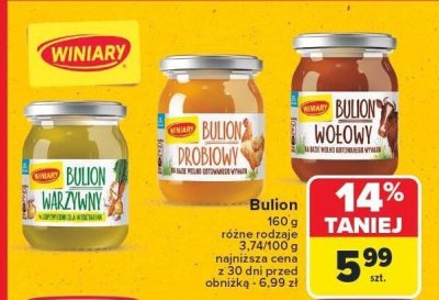 Bulion Winiary różne rodzaje promocja w Carrefour