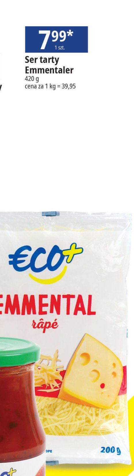 Ser emmentaler tarty Eco+ promocja