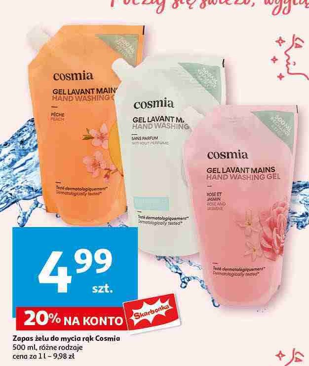 Mydło w do mycia rąk sans perfume zapas Cosmia promocja