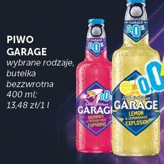 Piwo Garage wybrane rodzaje promocja w Groszek