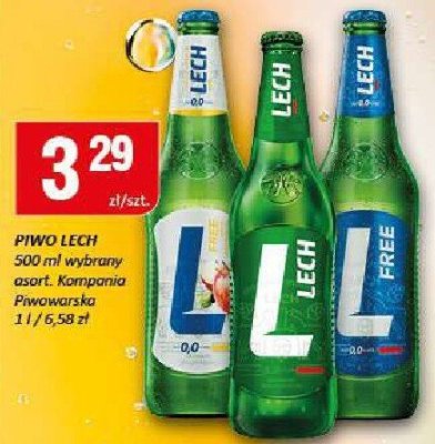 Piwo Lech 500ml różne rodzaje promocja w Chorten