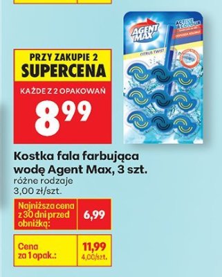 Kostka fala farbująca wodę, 3 szt. promocja w Biedronka