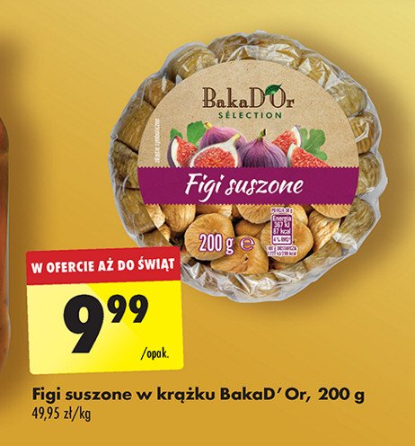 Figi suszone Bakad'or promocja w Biedronka