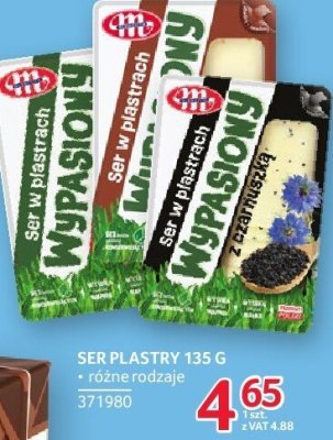 Ser plastry Mlekovita 135g różne rodzaje promocja w Selgros