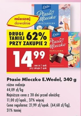 Ptasie mleczko 艣mietankowe E. Wedel promocja