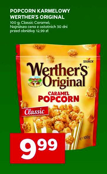 Popcorn karmelowy Werther's original promocja w Stokrotka