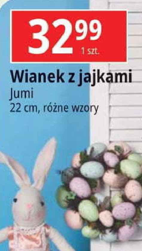 Wianek z jajkami 22 cm Jumi promocja