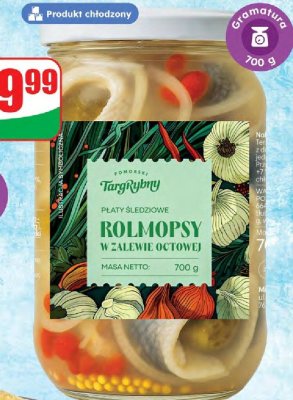 Rolmopsy w zalewie octowej Targ Rybny promocja w Dino