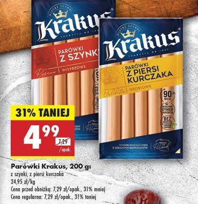 Parówki z szynki Krakus promocja