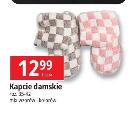 Kapcie damskie 35-42 promocja w Leclerc