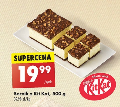 Sernik kit kat promocja