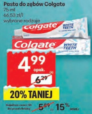 Pasta do zębów Colgate promocja w Delikatesy Centrum