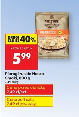 Pierogi ruskie Gotove promocja w Biedronka