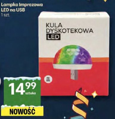 Lampka Imprezowa LED na USB 1 szt. promocja w Delikatesy Centrum