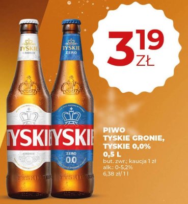Piwo Tyskie Gronie promocja w Duży Ben