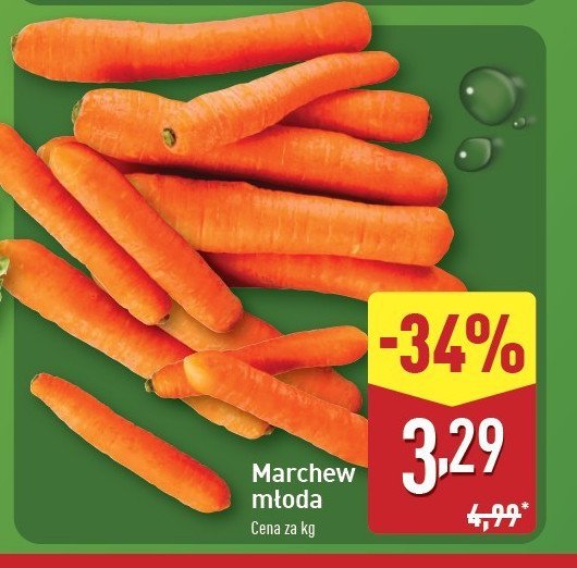 Marchew młoda promocja w Aldi