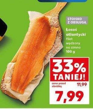 艁oso艣 atlantycki filet w臋dzony na zimno promocja