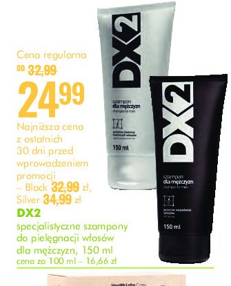 Szampon do włosów przeciwłupieżowy Dx2 promocja w Super-Pharm