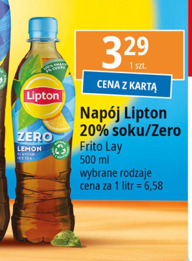 Herbata mrożona zero lemon Lipton ice tea promocja