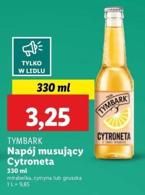Napój o smaku mirabelki Tymbark cytroneta promocja