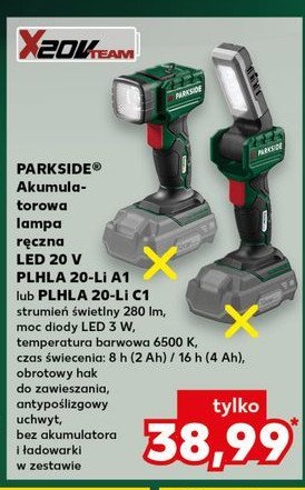 Lampa akumulatorowa robocza 20-li a1 Parkside promocja