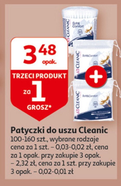 Patyczki higieniczne soft & comfort Cleanic promocja