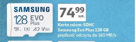 Karta pamięci evo plus microsdxc 128gb Samsung promocja