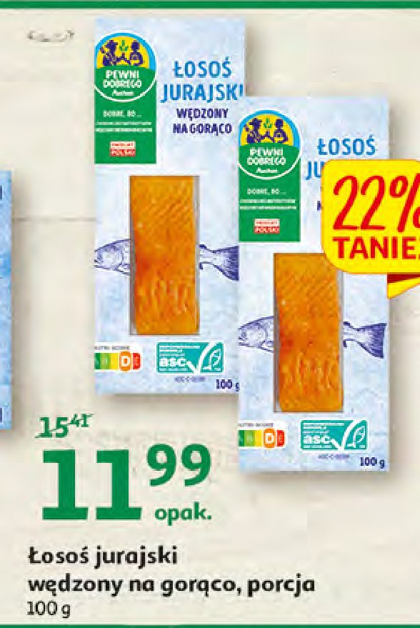 Łosoś jurajski wędzony Auchan pewni dobrego promocja