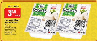 Twaróg półtłusty Mleczna polana promocja w POLOmarket