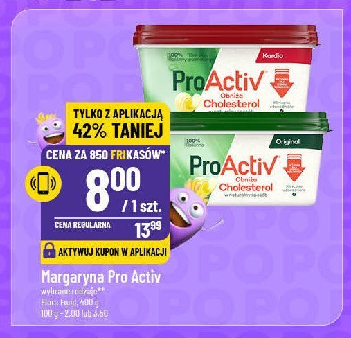 Margaryna kardio Flora pro-activ promocja