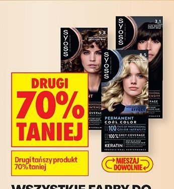 Farby do włosów Syoss, 1 szt. promocja w Biedronka