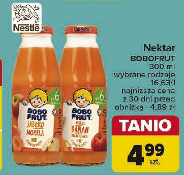 Nektar jabłko-marchew-banan Bobovita promocja