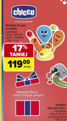 Zabawki Chicco - zestaw do gry w padla promocja w Carrefour