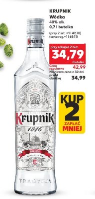 Wódka Krupnik 40% alk. 0,7l promocja w Kaufland