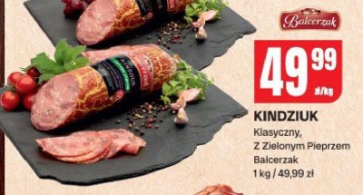 Kindziuk klasyczny Z Zielonym Pieprzem Balcerzak promocja w Chorten