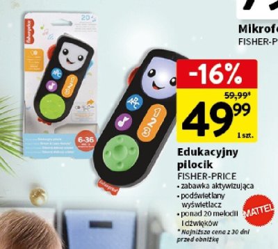 Edukacyjny pilocik FISHER-PRICE promocja w Intermarche