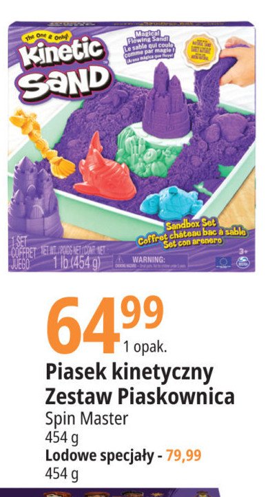 Piasek kinetyczny zestaw lodowe specja艂y Spin master promocja