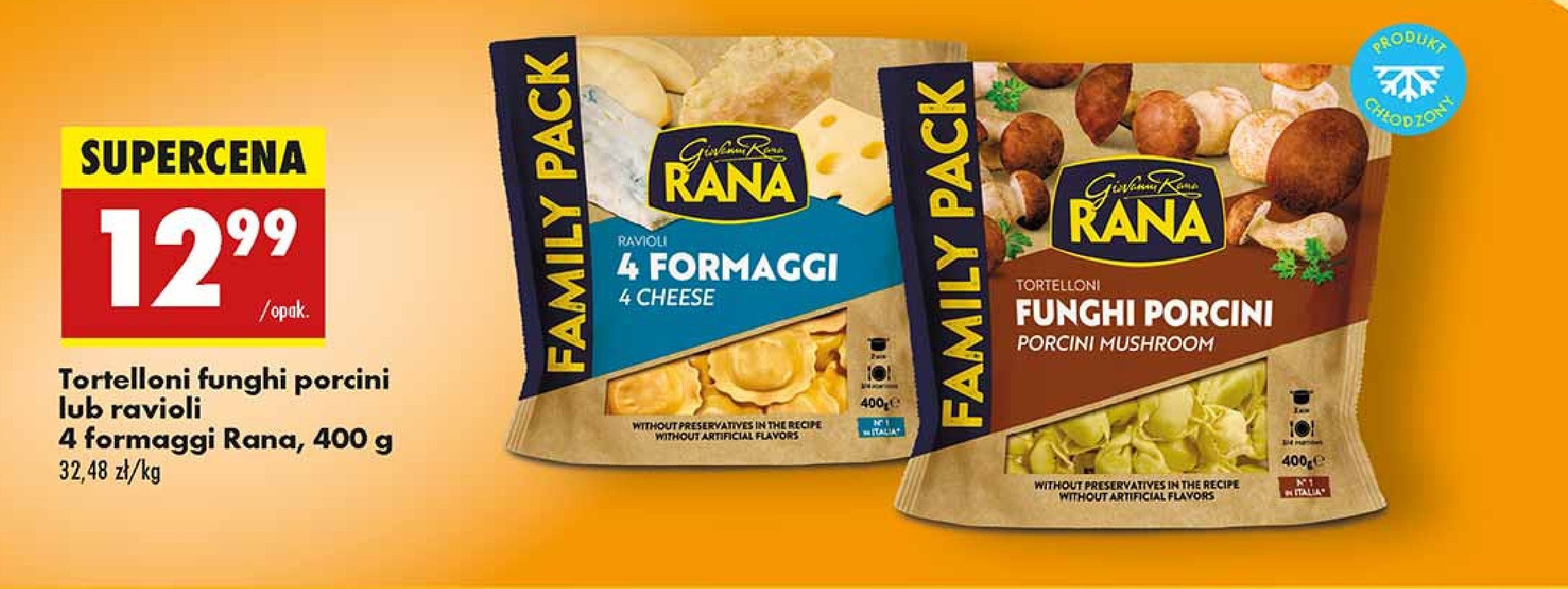 Ravioli 4 formaggi Giovanni rana promocja