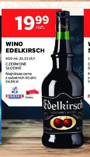 Wino Edelkirsch promocja w Stokrotka