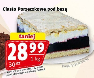 Ciasto Porzeczkowe pod bezą MAZURSKA promocja w Prim Market